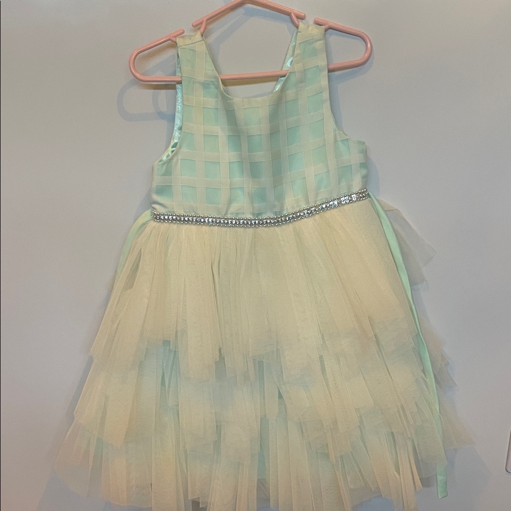 American Princess Light Blue Satin Dress